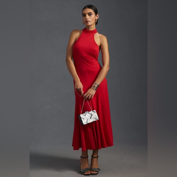 maeve flounced halter maxi dress Anthropologie | Dresses | Anthropologie 2406294